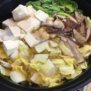 白菜と豆腐のあっさり鍋